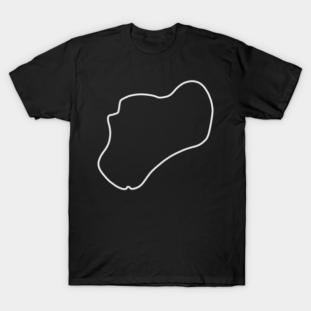 Thruxton Circuit [outline] T-Shirt by sednoid